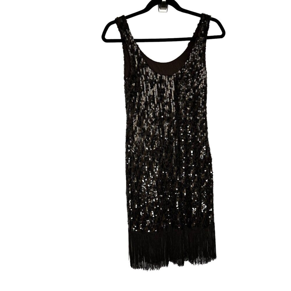 AKIRA Black Sequin Mini Dress